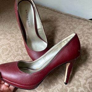 red metaphor heels
